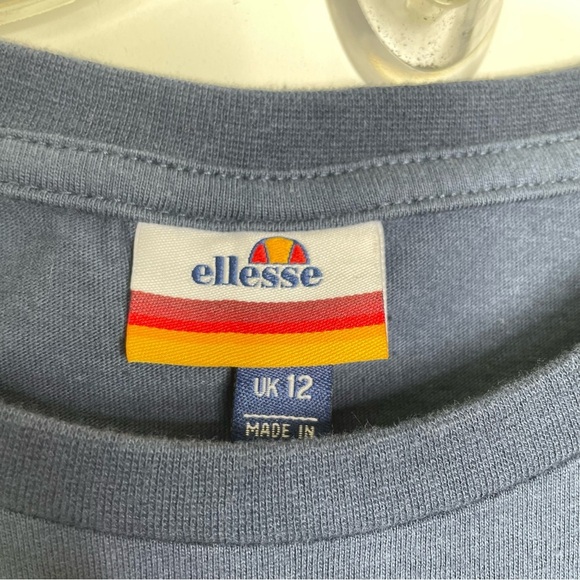 Ellesse Womens Alberta Cropped T-Shirt Navy, Large - Picture 8 of 12